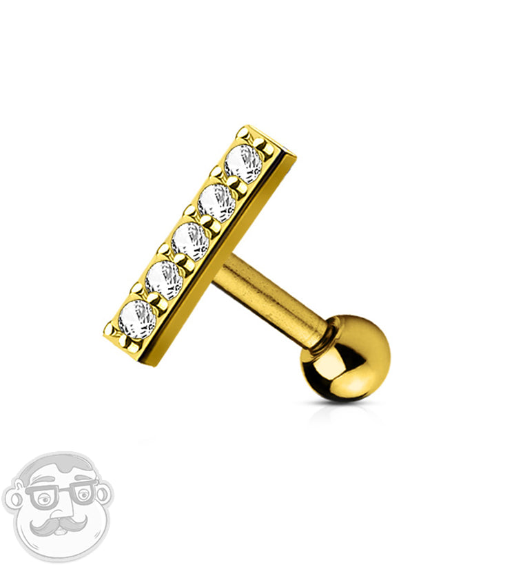16 GAUGE PVD rose gold on 316L stainless steel Bar length: 9mm Bar is made of brass - Not meant to be worn for longer periods of time. Externally threaded Barbell length: 6mm - 1/4"