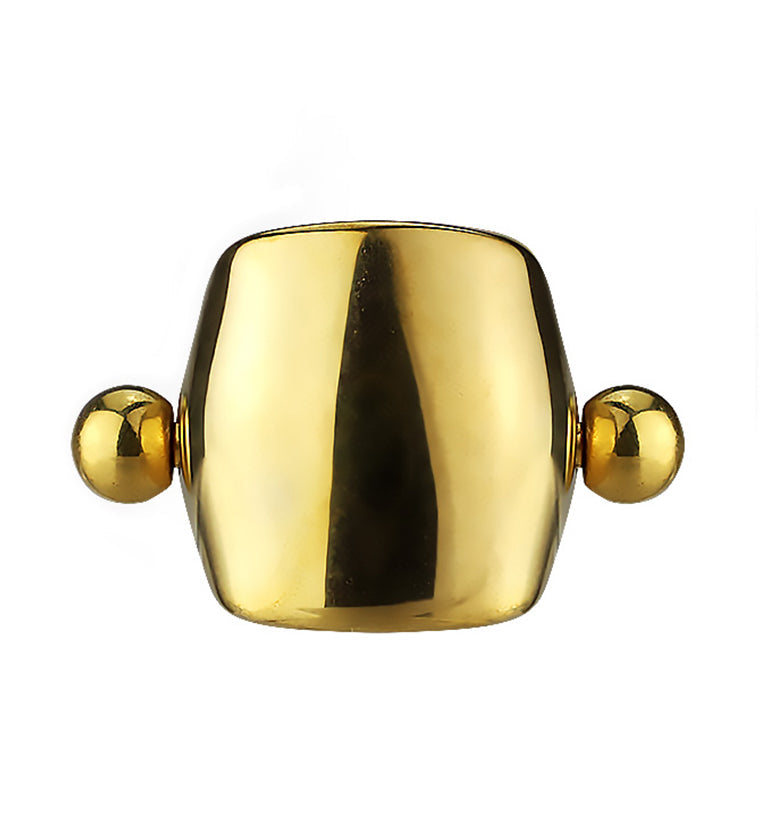 16G Gold PVD Simple Helix / Cartilage Shield Barbell