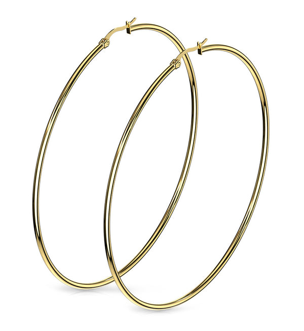 20G Gold Hoop Earrings