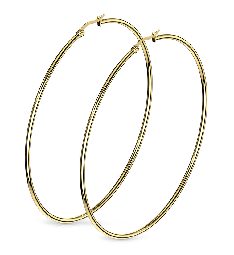 20G Gold Hoop Earrings