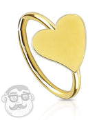 20G Gold Plated Stainless Steel Cross Nose Ring