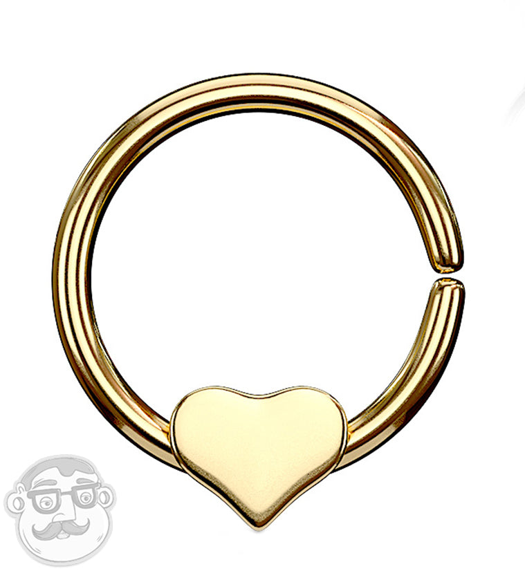 Gold PVD Removable Heart Seamless Ring
