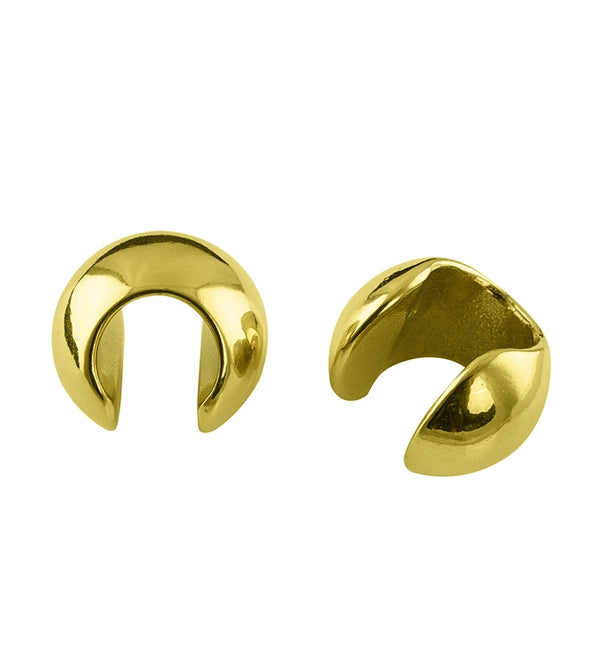 Gold Oval Ear Weights