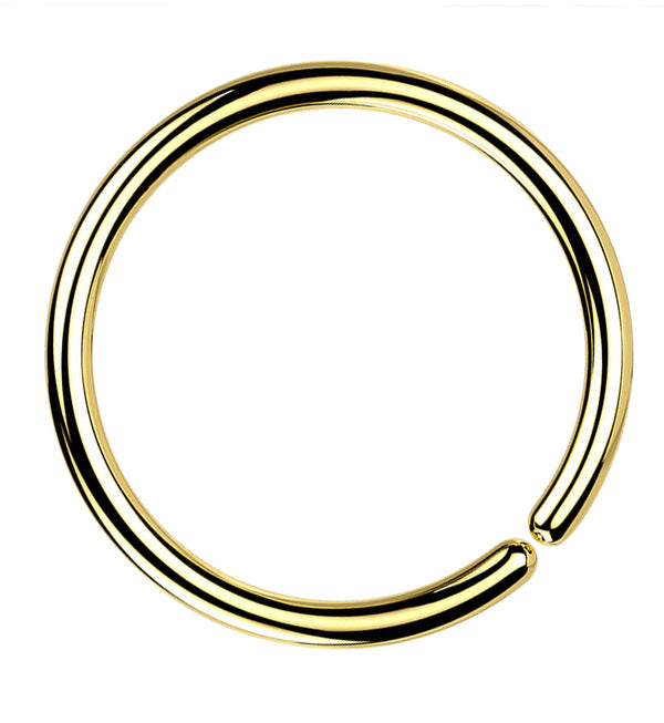 Gold PVD Annealed Seamless Hoop Ring