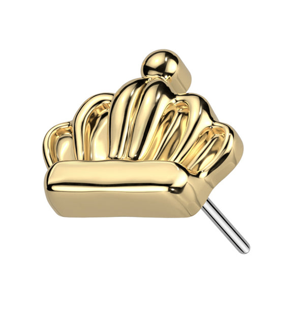 Gold PVD Crown Threadless Titanium Top