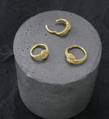Gold PVD Double Head Snake Twist Stainless Steel Hinged Segment Ring