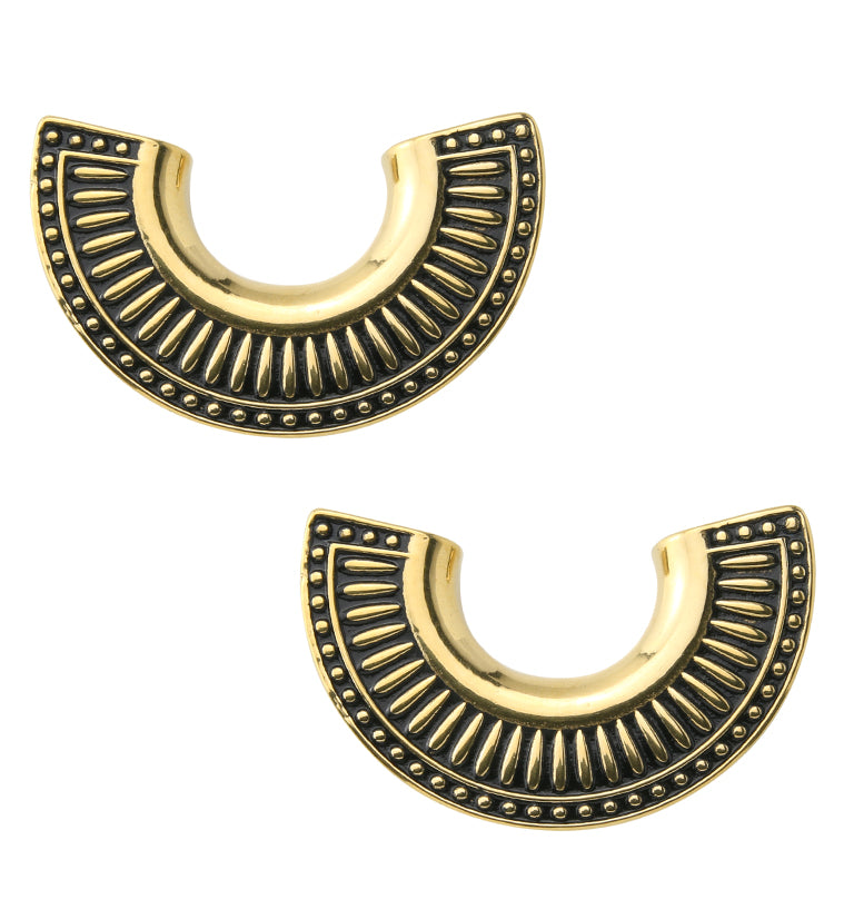 Gold PVD Insignia Ear Weights