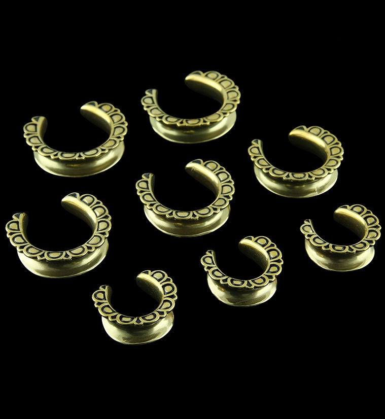 Gold PVD Petal Saddles