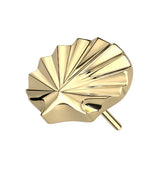 Gold PVD Seashell Threadless Titanium Top