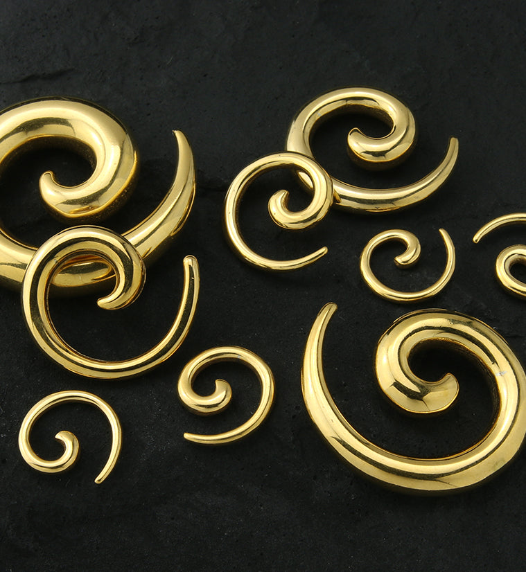 Gold PVD Steel Spirals