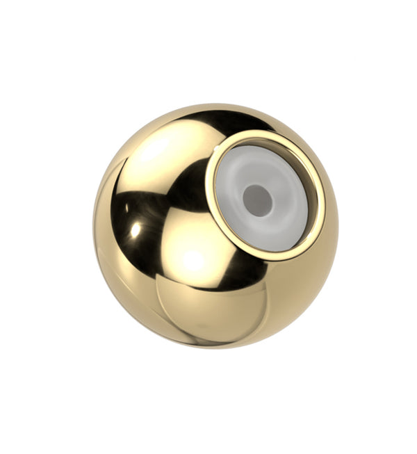 Gold PVD Titanium Earring Ball Backs