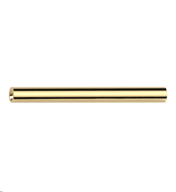 Gold PVD Titanium Threadless Barbell