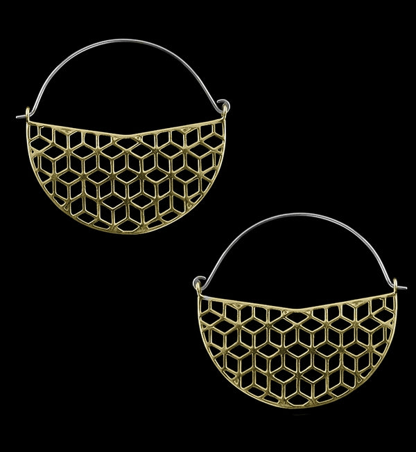Rhombille Titanium Hangers / Earrings