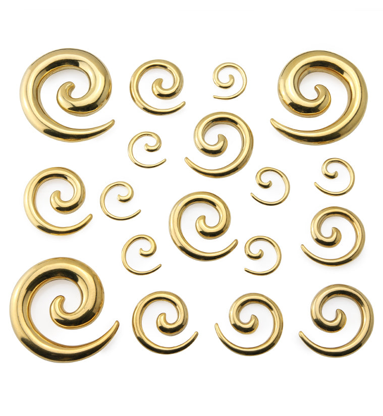 Gold PVD Steel Spirals