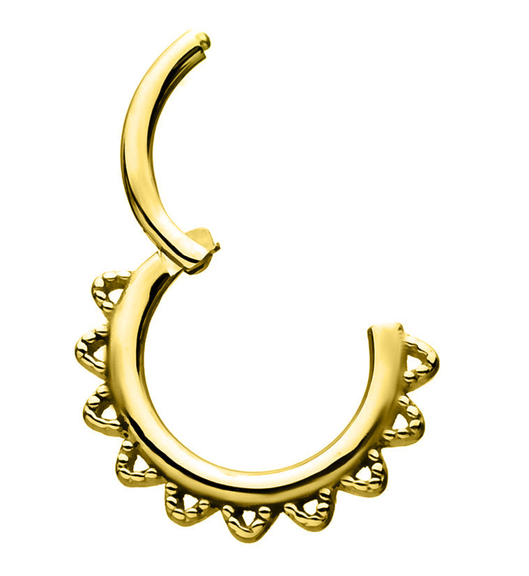 Gold PVD Aubade Hinged Segment Ring