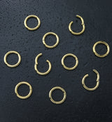 20pc Set of Gold PVD Titanium Stacked Rings