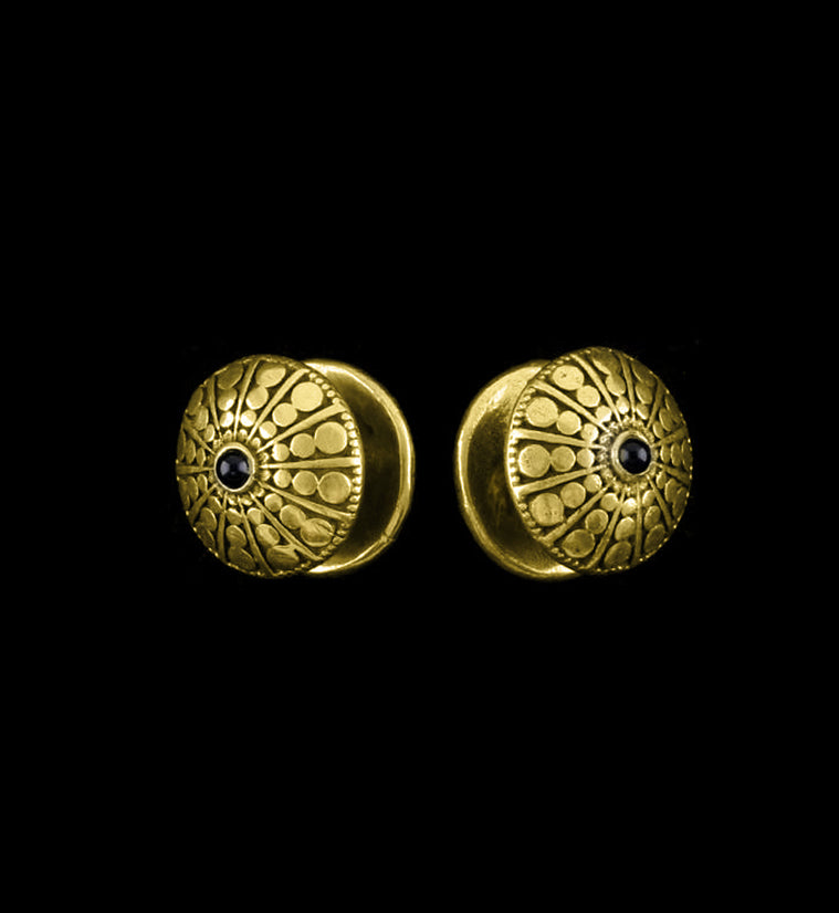 Crop Disk Golden Brass Mini Ear Weights
