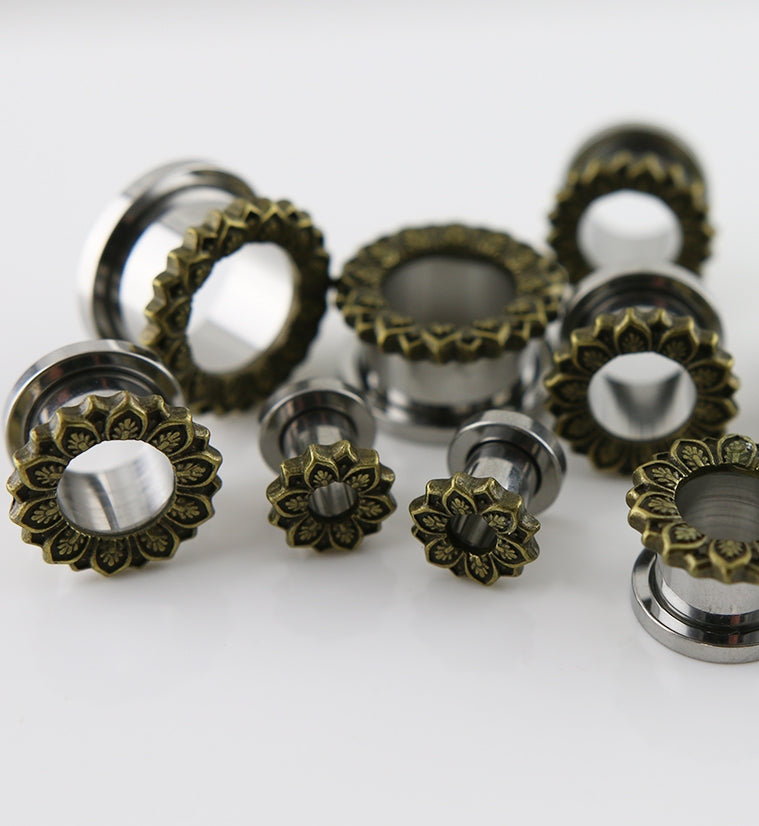 Golden Mandala Stainless Steel Tunnels