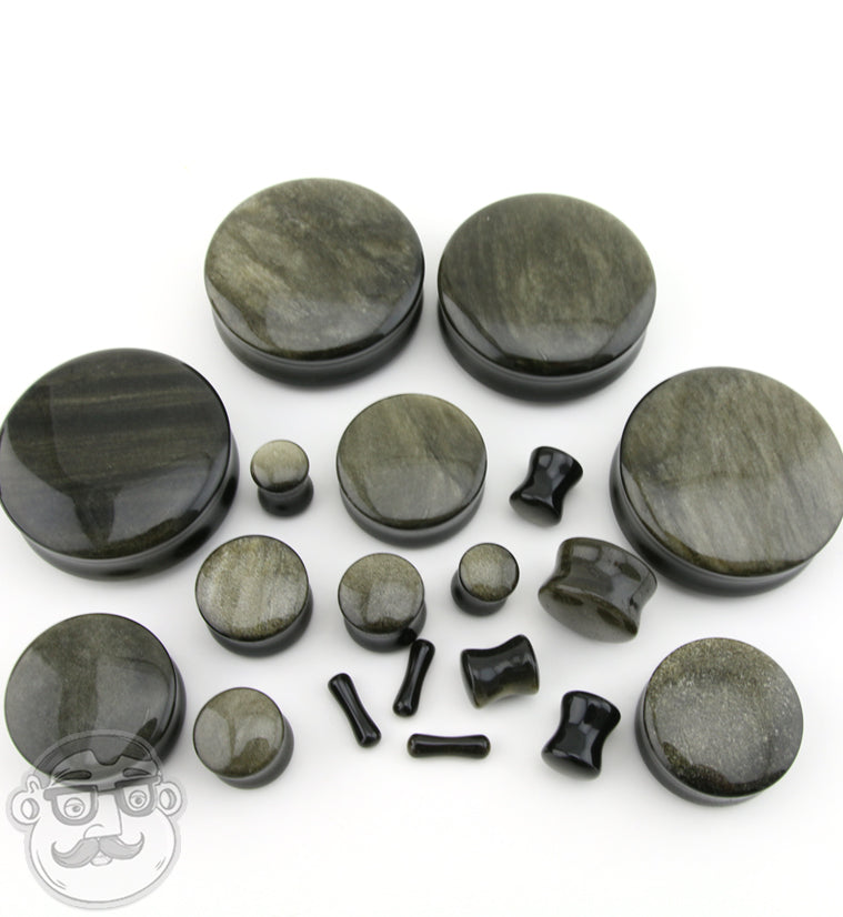 Golden Obsidian Stone Plugs