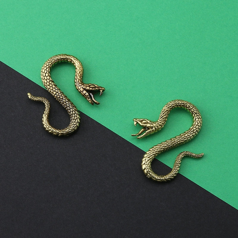 Viper Snake Brass Ear Weights