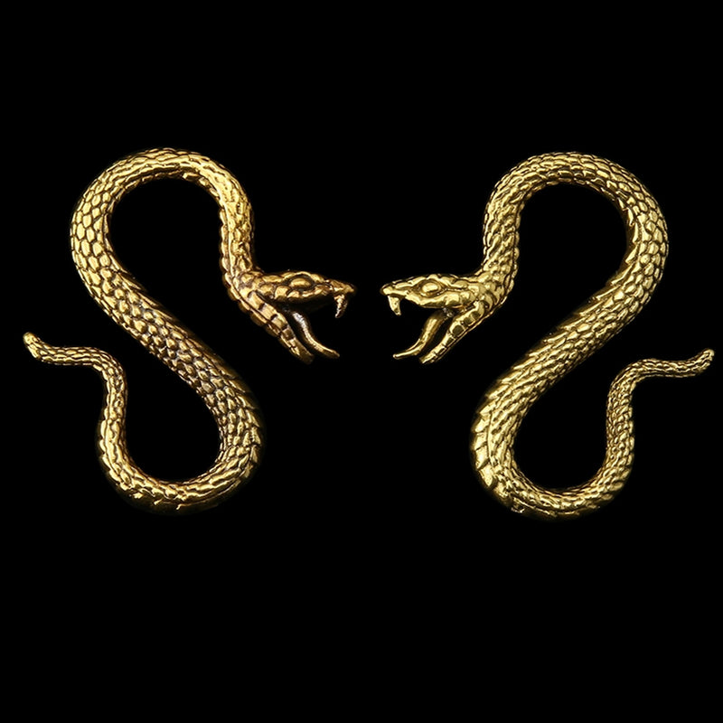 Viper Snake Brass Ear Weights
