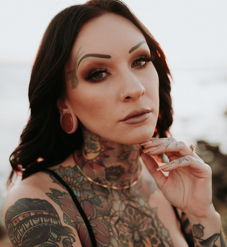 Goldstone Glass Plugs