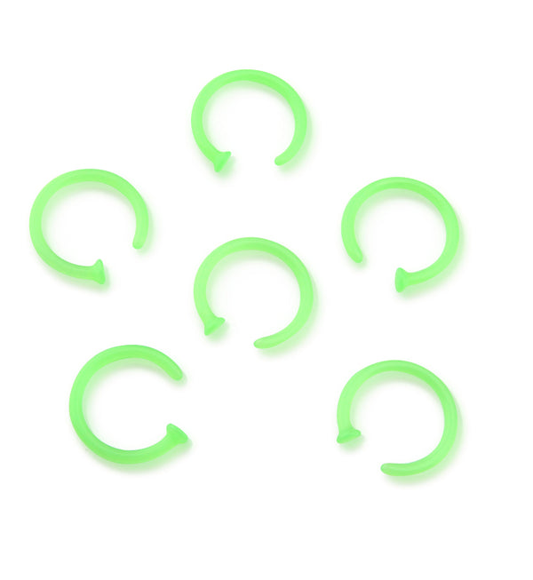 Green Bioflex Nose Hoop Ring