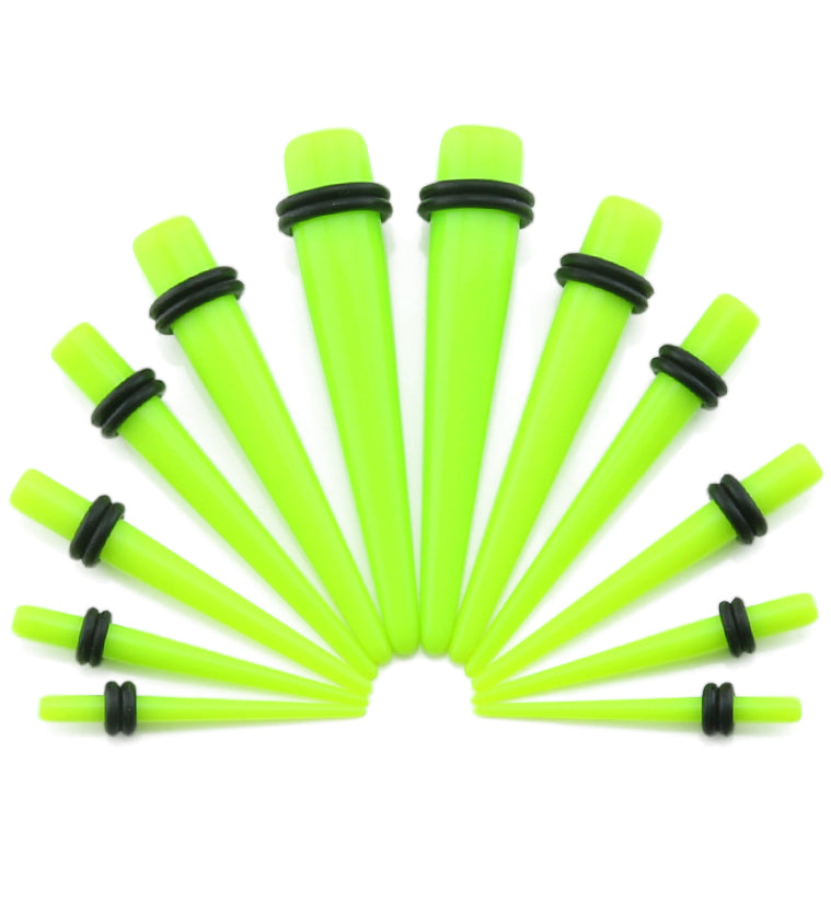 Acrylic Neon Green Taper
