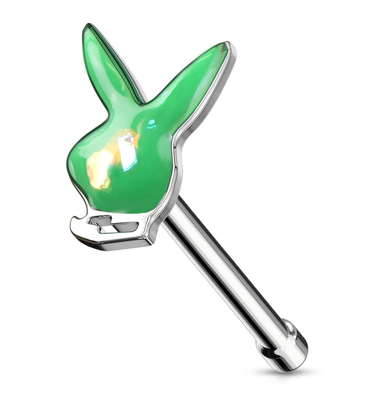 20G Green Playboy Bunny Nosebone
