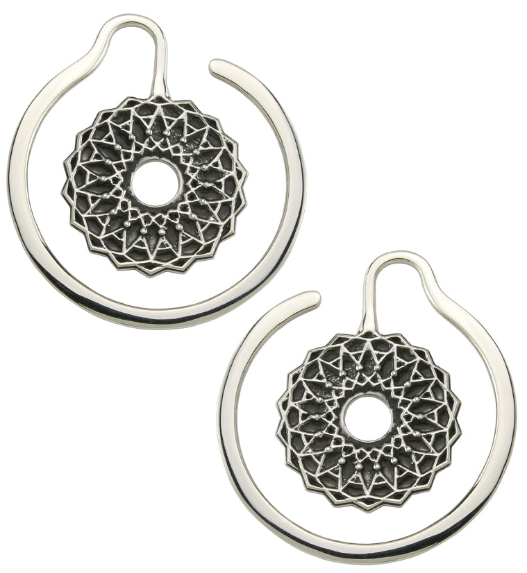 Gyral White Brass Ear Weights