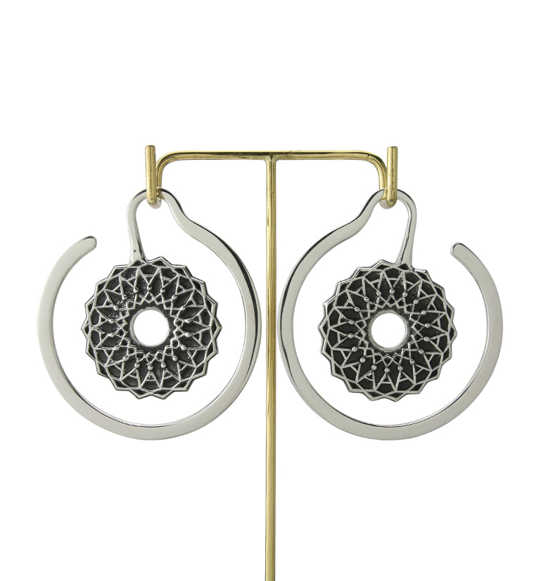 Gyral White Brass Ear Weights