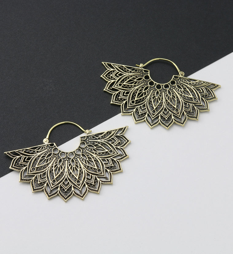 Half Manda Brass Ear Weights