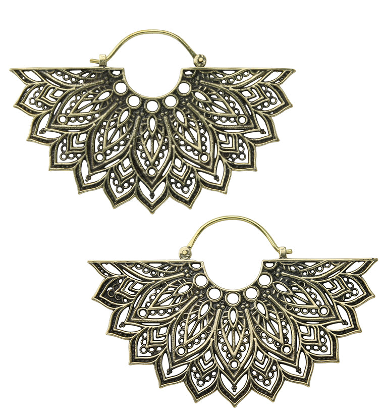 Half Manda Brass Ear Weights