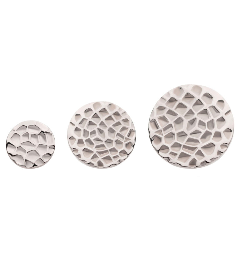 Hammered Disk Internally Threaded Titanium Top