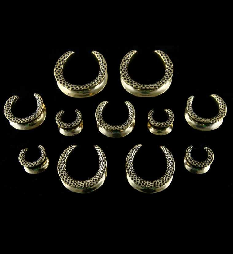 Gold Hammered Stainless Steel Saddles