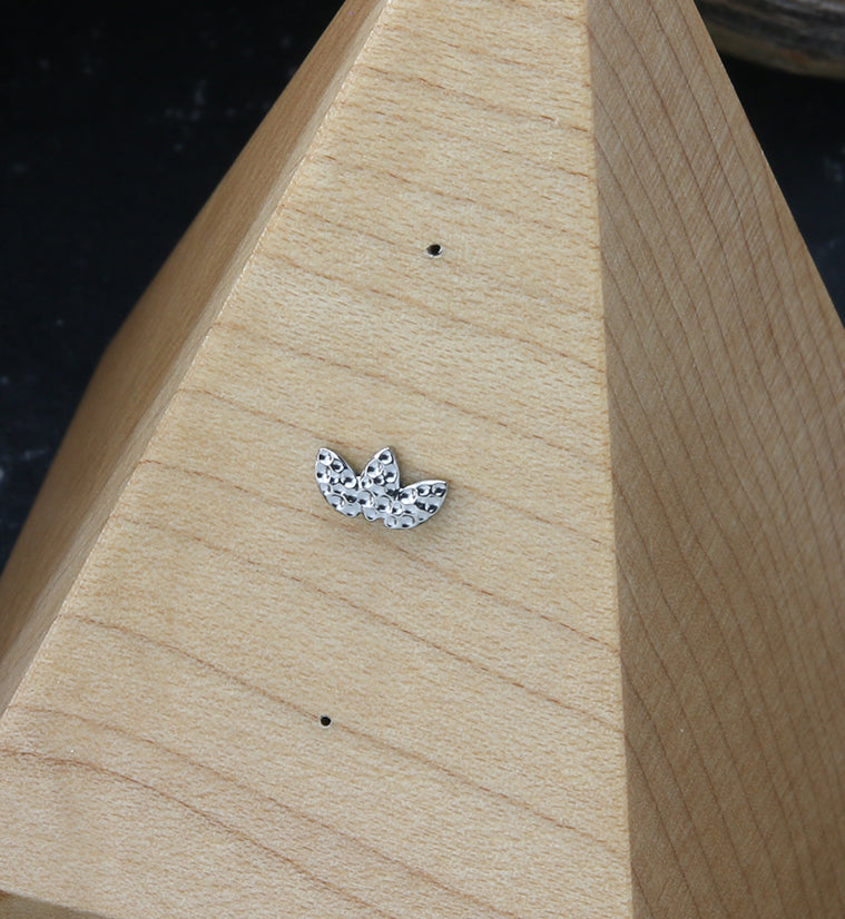 Hammered Triple Empress Threadless Titanium Top