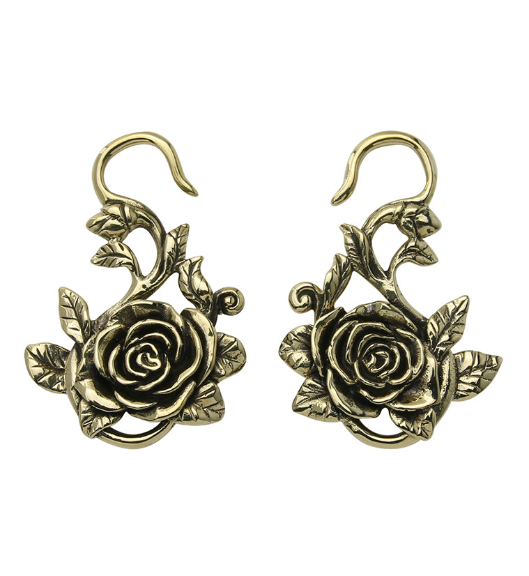 Hanging Rose Ear Weights