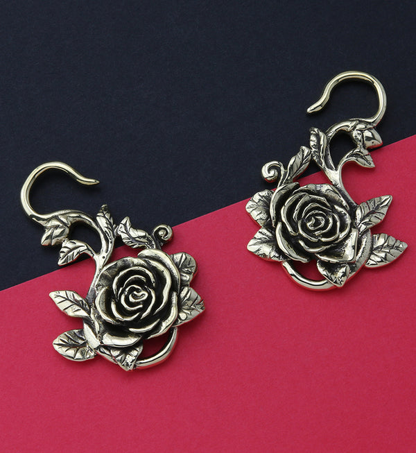 Hanging Rose Ear Weights