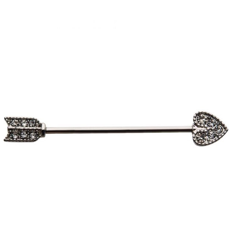 Heart CZ Arrow Industrial Barbell