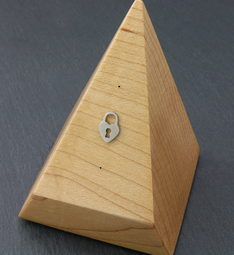 Heart Lock Threadless Titanium Top