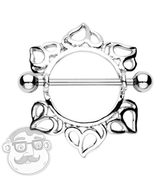Hearts Nipple Shield Ring