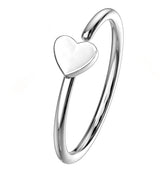 20G Stainless Steel Heart Seamless Ring