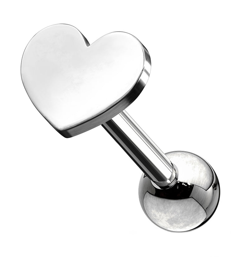 16G Heart Cartilage Barbell