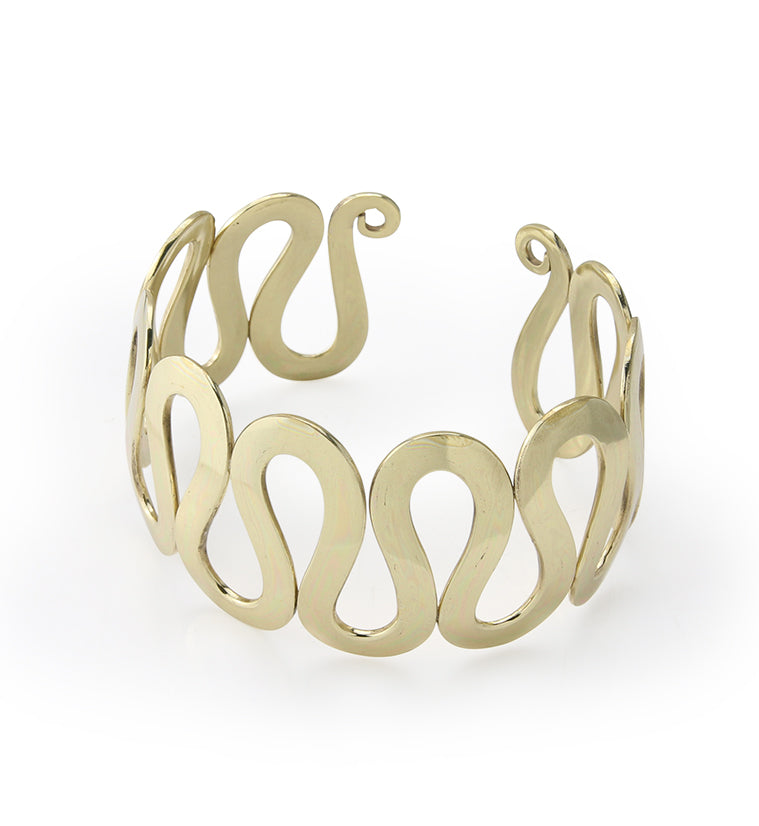 Helix Brass Bangle