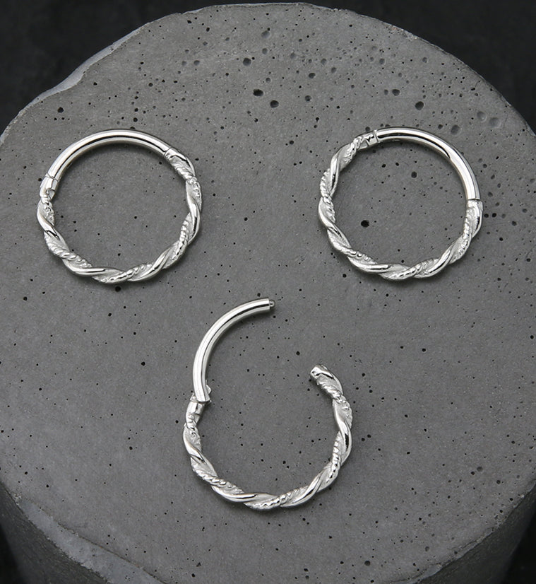 Helix Stainless Steel Hinged Segment Ring