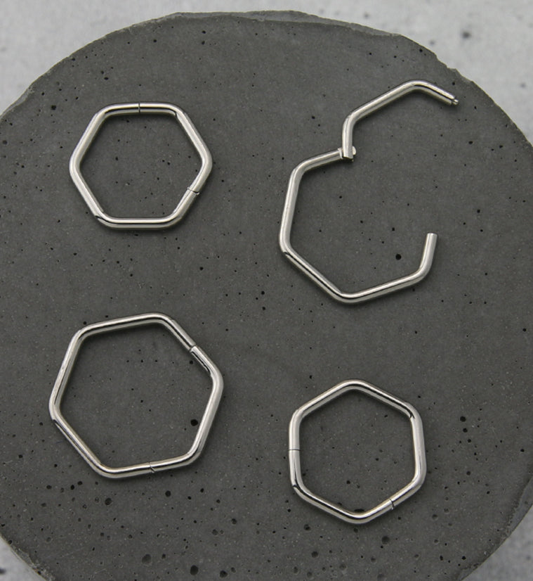 Hex Titanium Hinged Segment Ring