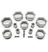 Hexagon Double Flare Stainless Steel Tunnels