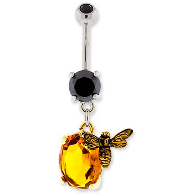 Honey Bee Belly Button Ring