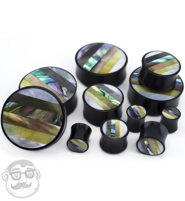 Horn Plugs With Striped Shell Inlay