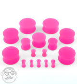 Pink Double Flare Solid Plugs